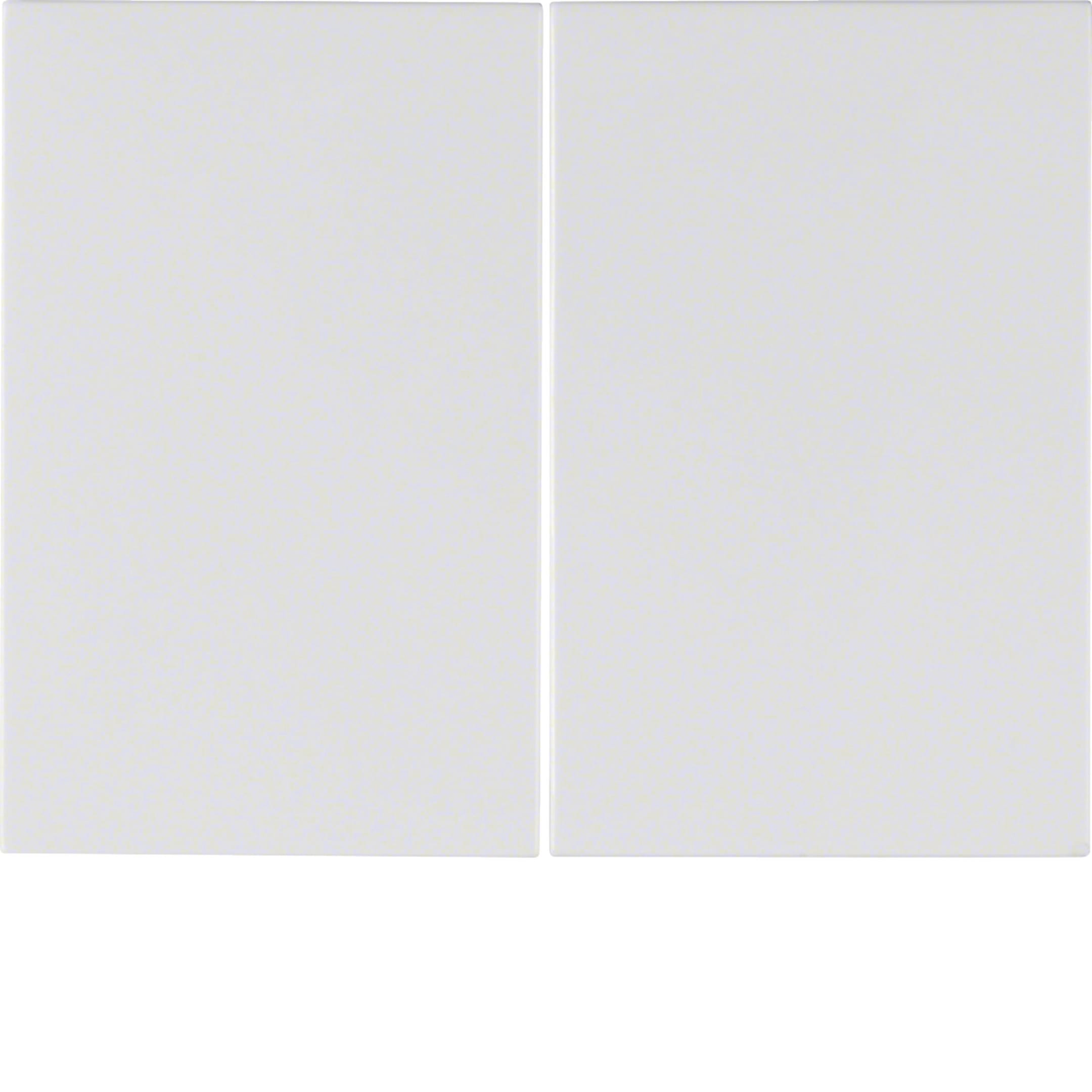 HAGER BOCCHIOTTI - Bilanciere doppio Berker K.1 bianco polare lucido