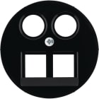 HAGER BOCCHIOTTI - Pezzo centrale per presa RJ/TV universale Berker R.1