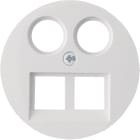 HAGER BOCCHIOTTI - Pezzo centrale per presa RJ/TV universale Berker R.1