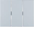 HAGER BOCCHIOTTI - Bilanciere triplo Berker K.5 alu, alluminio anodizzato