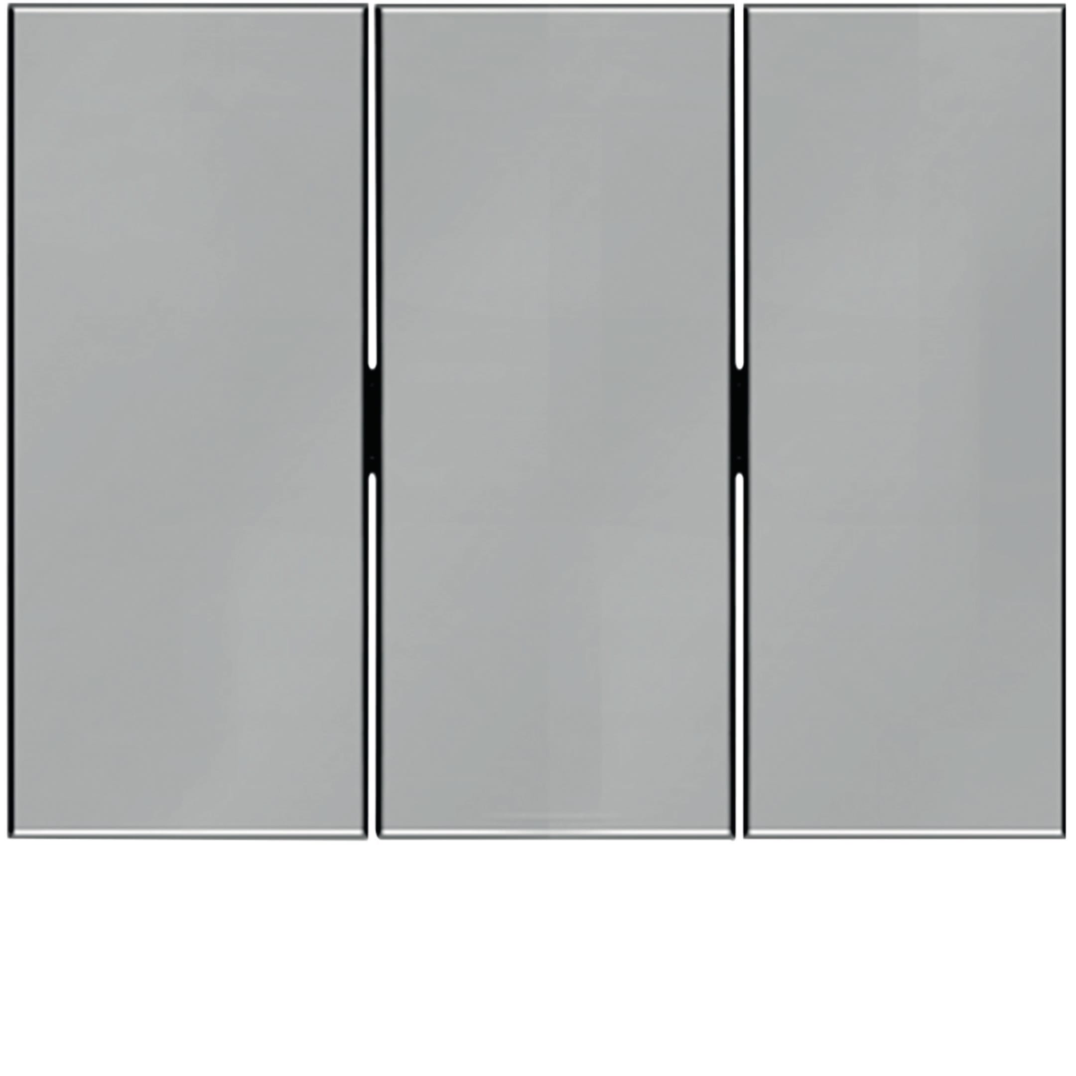 HAGER BOCCHIOTTI - Bilanciere triplo Berker K.5 acciaio inox opaco, verniciato
