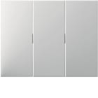 HAGER BOCCHIOTTI - Bilanciere triplo Berker K.1 bianco polare lucido
