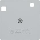 HAGER BOCCHIOTTI - Mascherina centrale 50x50 x int. diff., alluminio opaco, verniciato