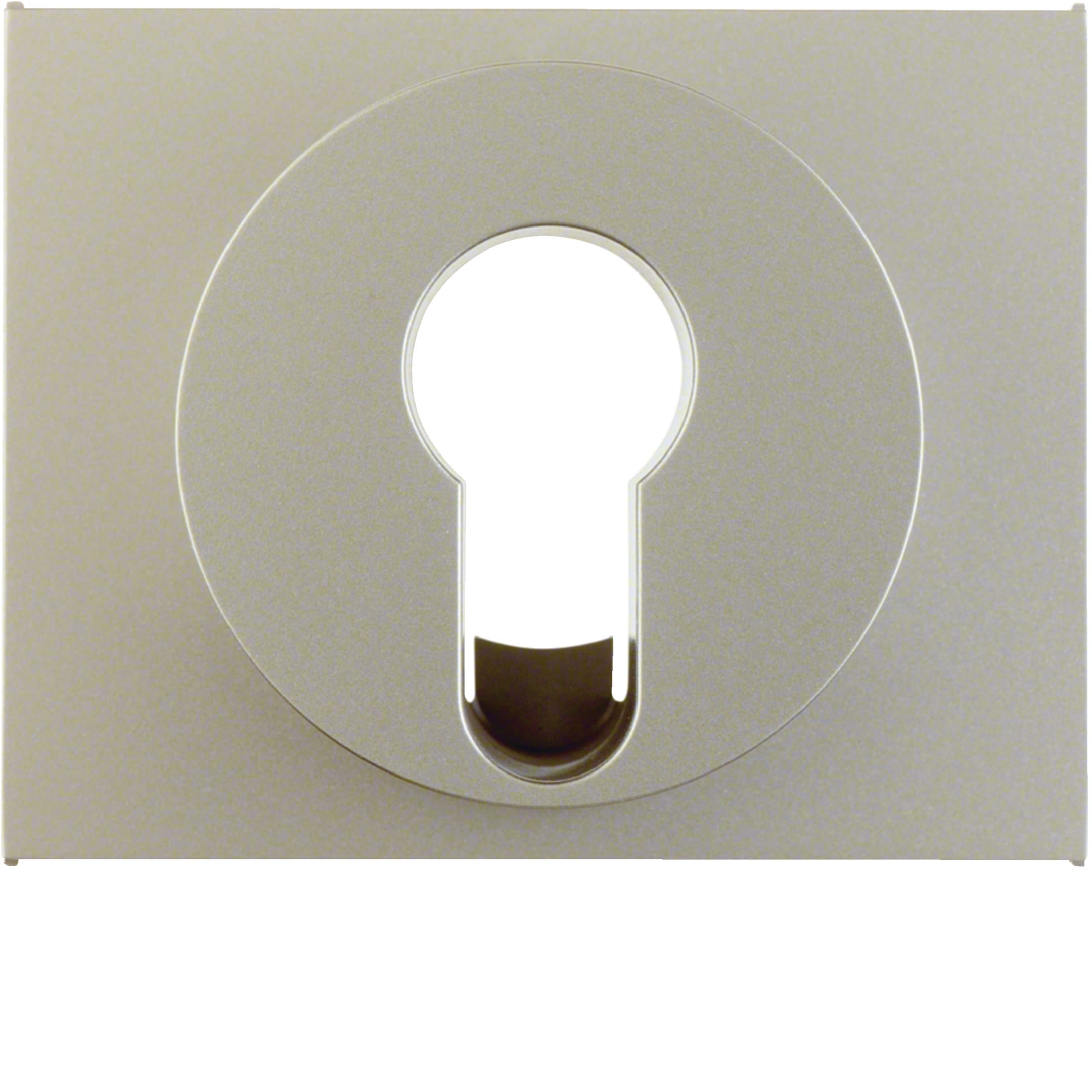 HAGER BOCCHIOTTI - Pezzo c.le x interruttore/Puls. a chiave Serie K.5 acciaio inox opaco, vern.