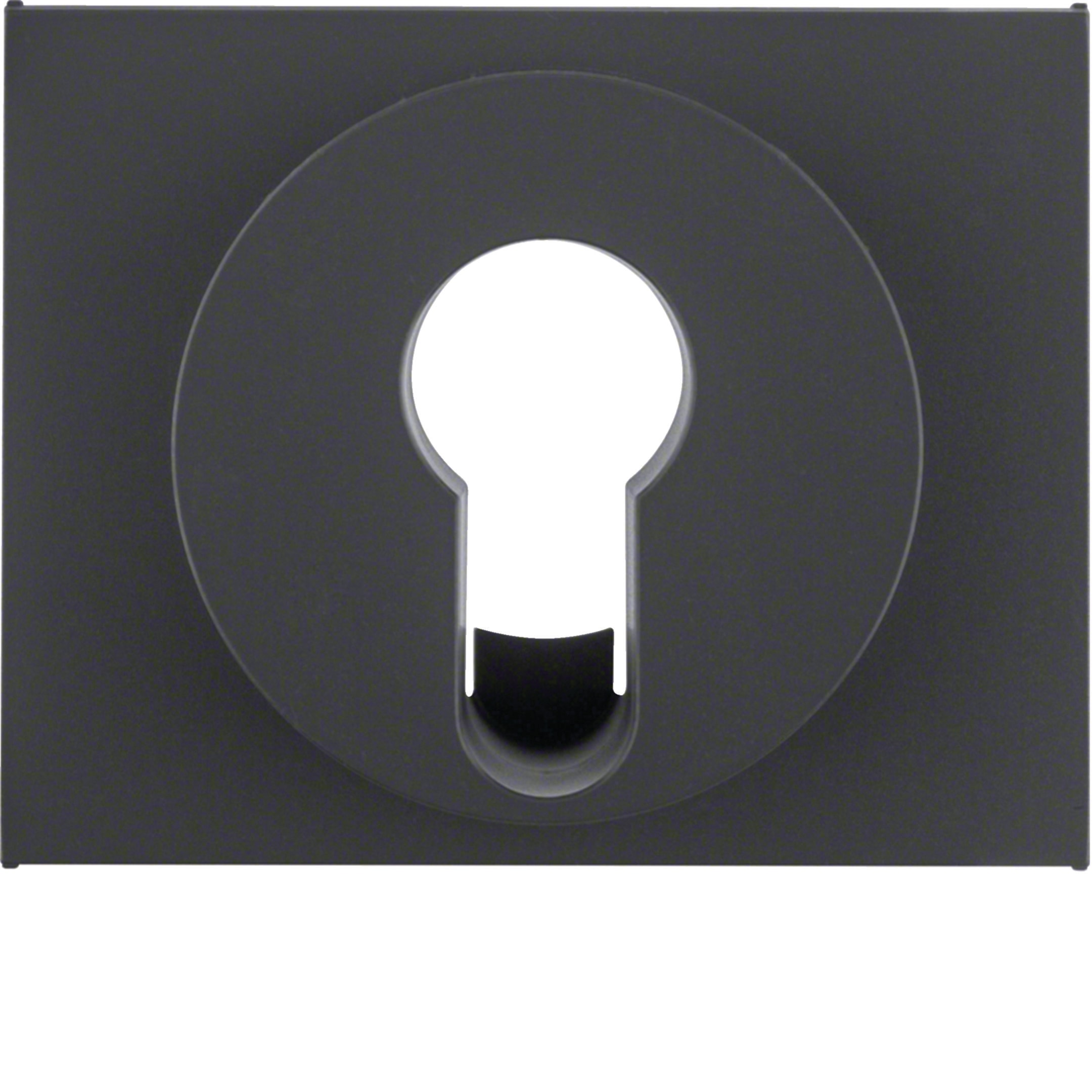 HAGER BOCCHIOTTI - Pezzo centrale x int./pulsante a chiave Serie K.1 antracite opaco, verniciato