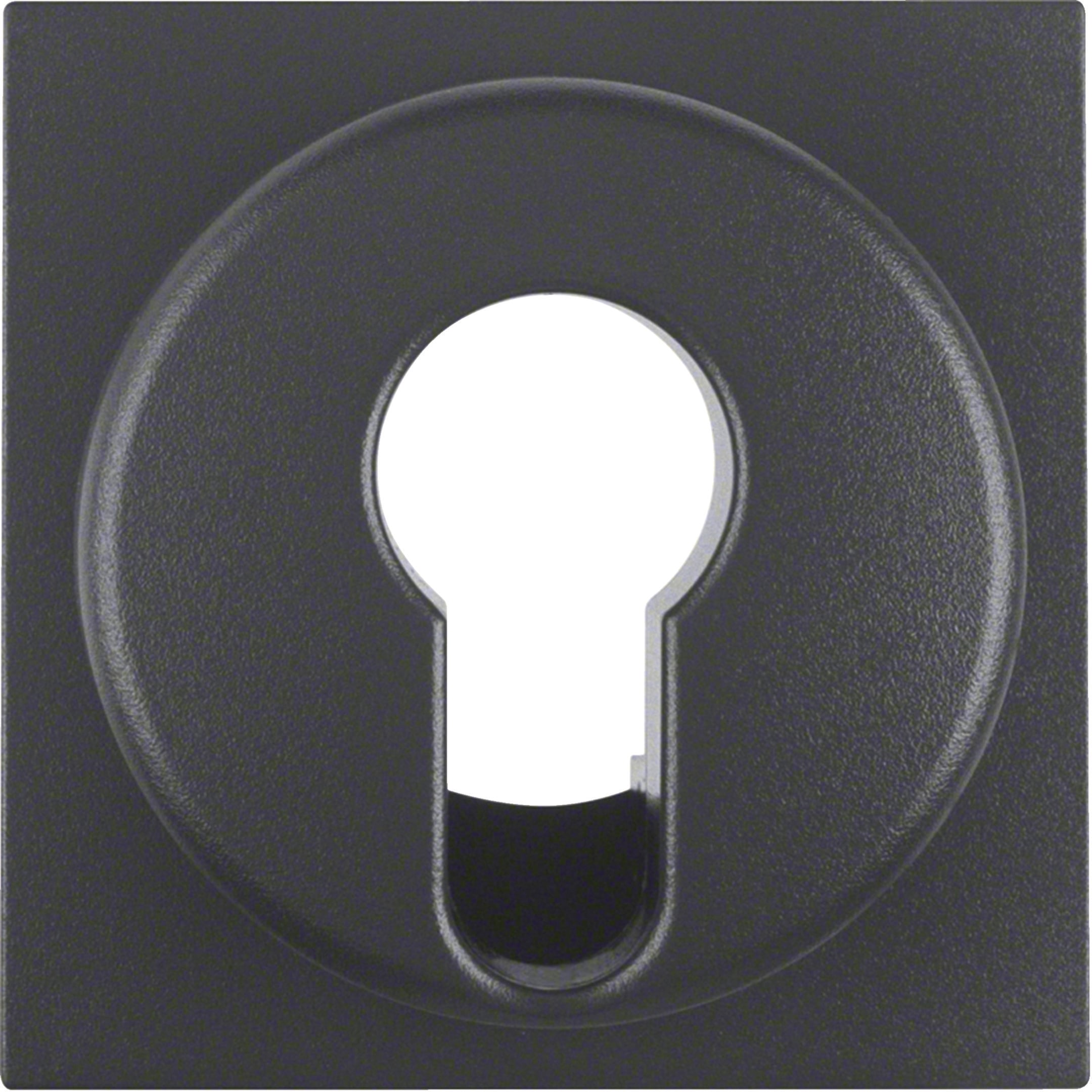 HAGER BOCCHIOTTI - Pezzo centrale per interruttore/pulsante a chiave Berker B.3/B.7 antracite opaco