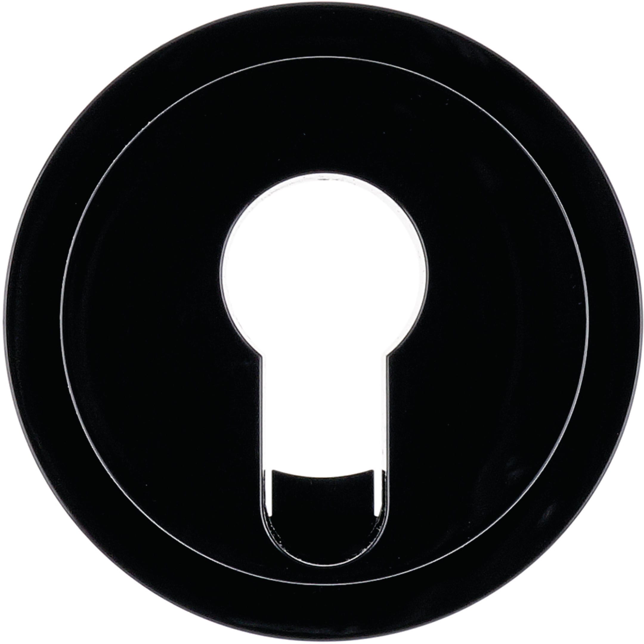 HAGER BOCCHIOTTI - Pezzo centrale per interruttore/pulsante a chiave Berker R.1/R.3 nero lucido