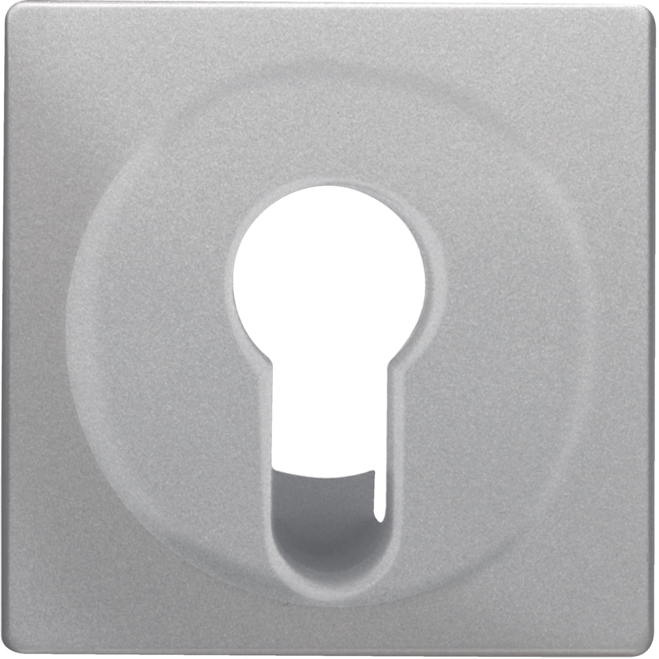 HAGER BOCCHIOTTI - Pezzo centrale x int./pulsante a chiave Serie Q.1/Q.3 alu velluto, verniciato