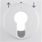HAGER BOCCHIOTTI - Pezzo centrale x int. tapparella a chiave Serie S.1 IP44 bianco polare lucido