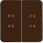 HAGER BOCCHIOTTI - Bilanciere doppio avvitabile wg UP IP44 marrone lucido