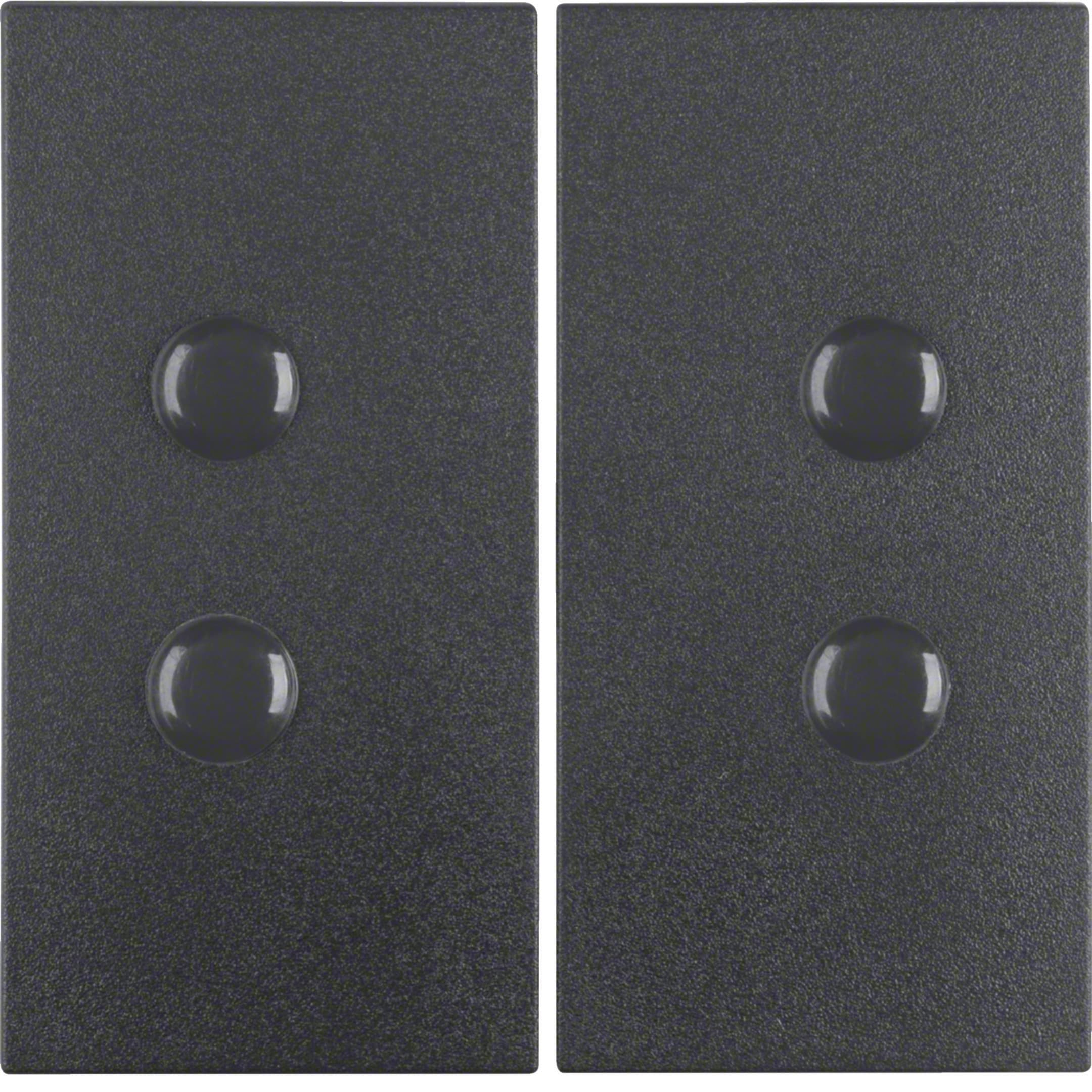 HAGER BOCCHIOTTI - Bilanciere doppio avvitabile Berker B.3/B.7 antracite opaco