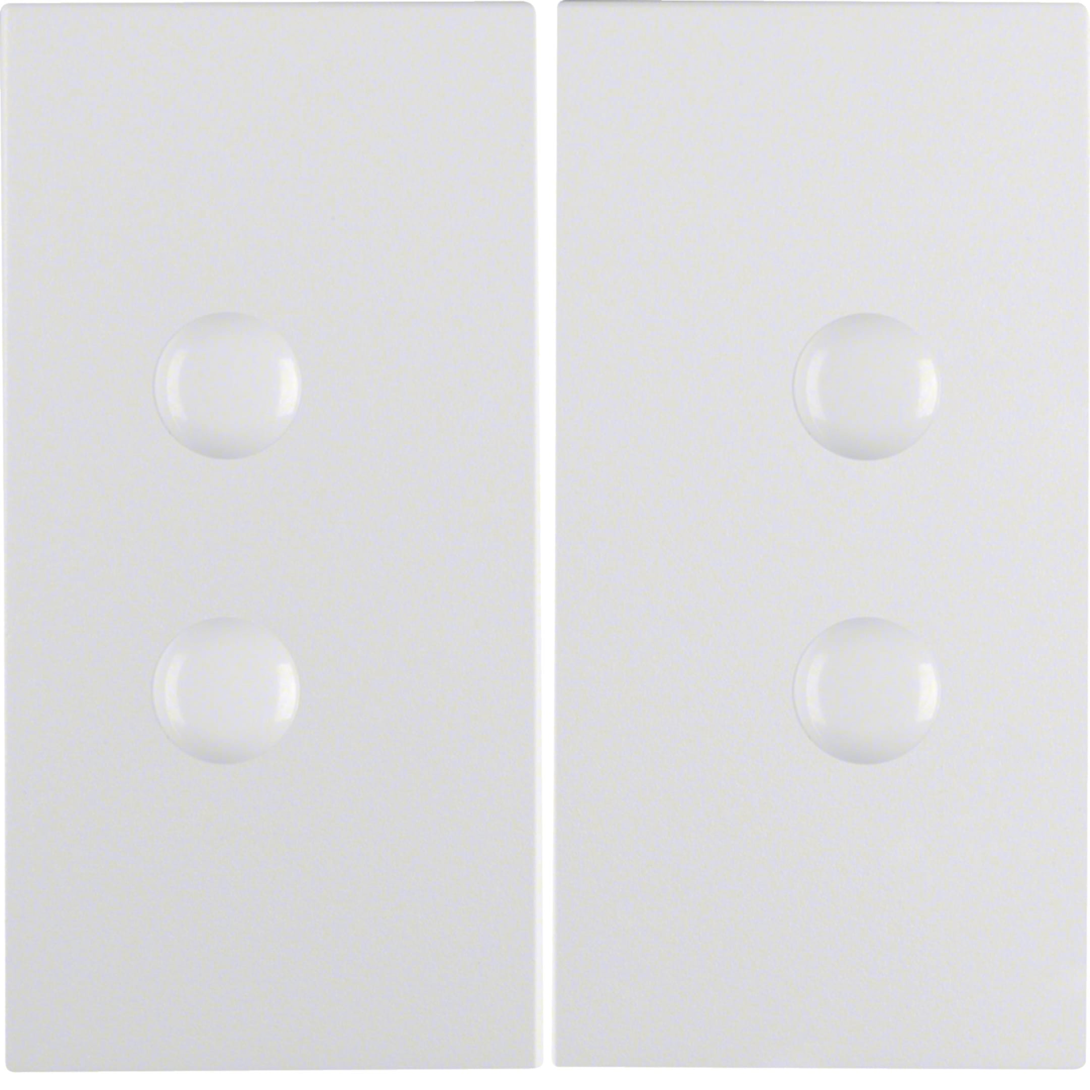 HAGER BOCCHIOTTI - Bilanciere doppio avvitabile Berker S.1/B.3/B.7 bianco polare opaco