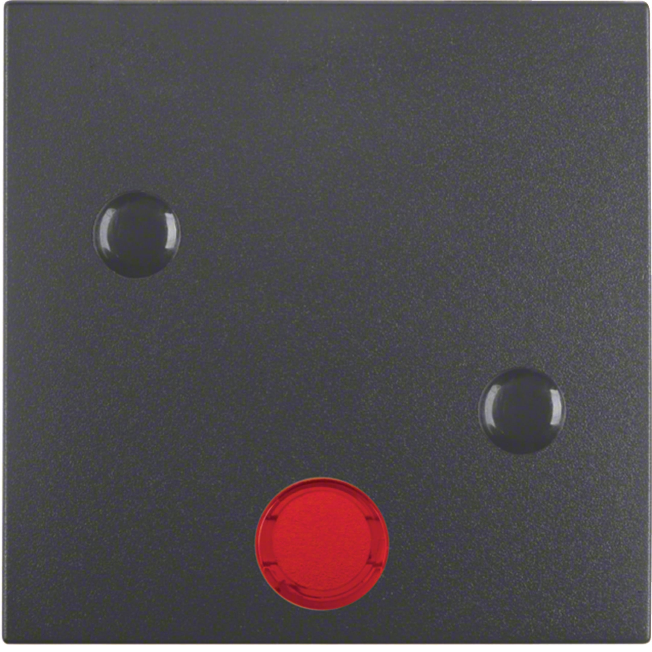 HAGER BOCCHIOTTI - Bilanciere con lente avvitabile Berker B.3/B.7 antracite opaco