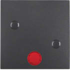 HAGER BOCCHIOTTI - Bilanciere con lente avvitabile Berker B.3/B.7 antracite opaco