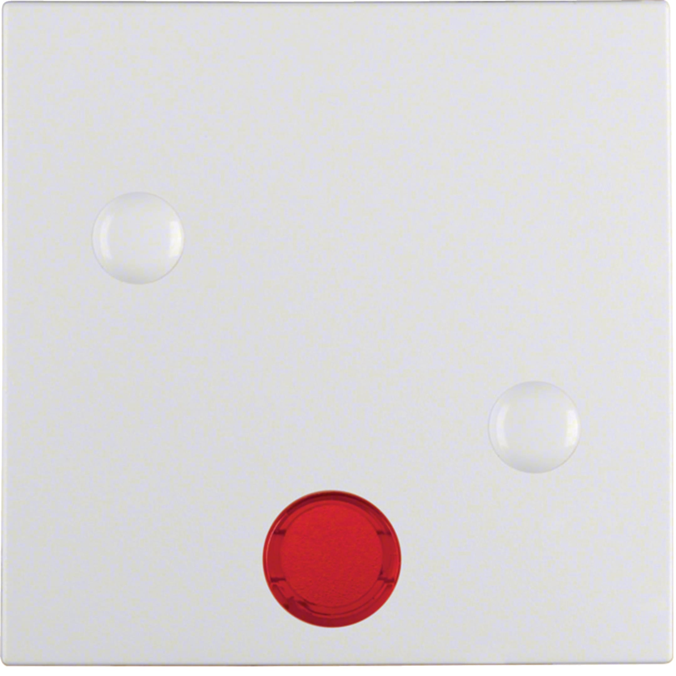HAGER BOCCHIOTTI - Bilanciere con lente avvitabile Berker S.1/B.3/B.7 bianco polare opaco