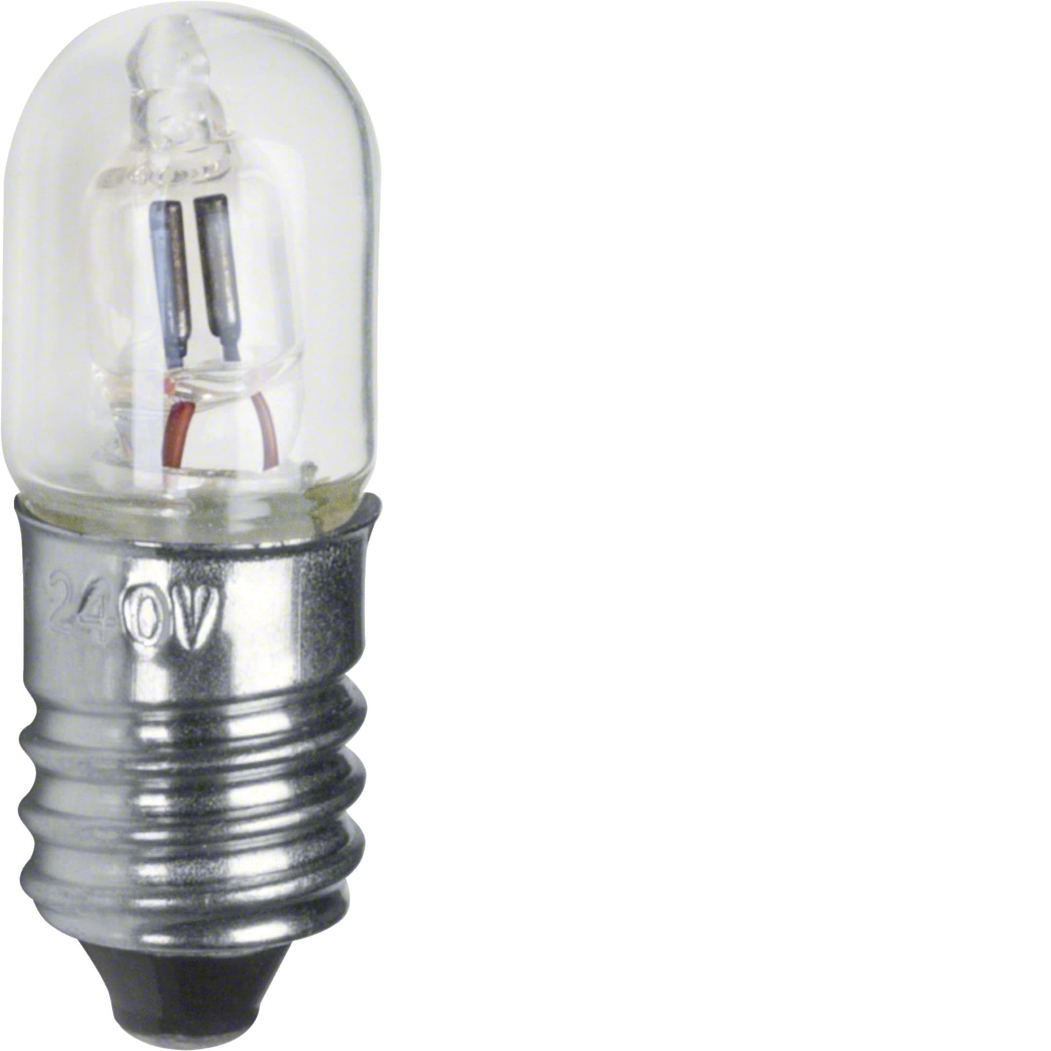 HAGER BOCCHIOTTI - Lampadina fluorescente E10 chiaro, trasparente