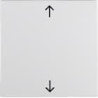 HAGER BOCCHIOTTI - Bilanciere con serigrafia frecce Berker S.1/B.3/B.7 bianco polare opaco