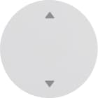 HAGER BOCCHIOTTI - Bilanciere con serigrafia frecce Berker R.1/R.3 bianco polare lucido