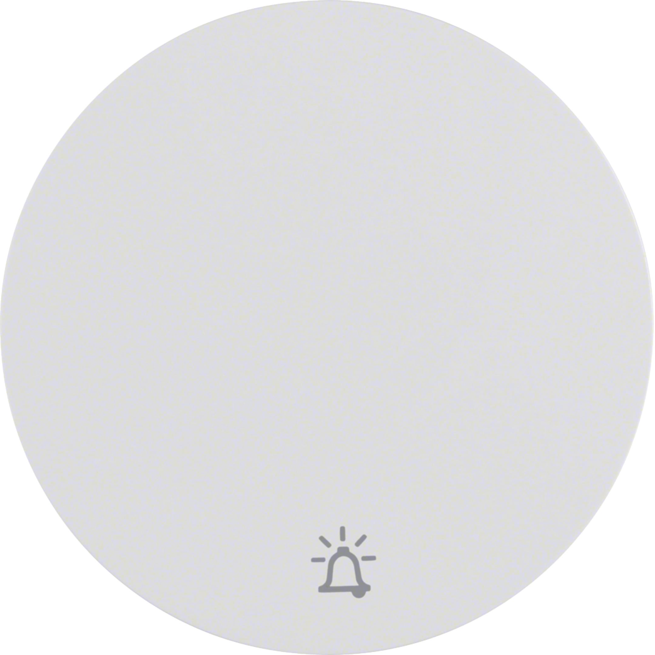 HAGER BOCCHIOTTI - Bilanciere con serigrafia per suoneria Berker R.1/R.3 bianco polare lucido