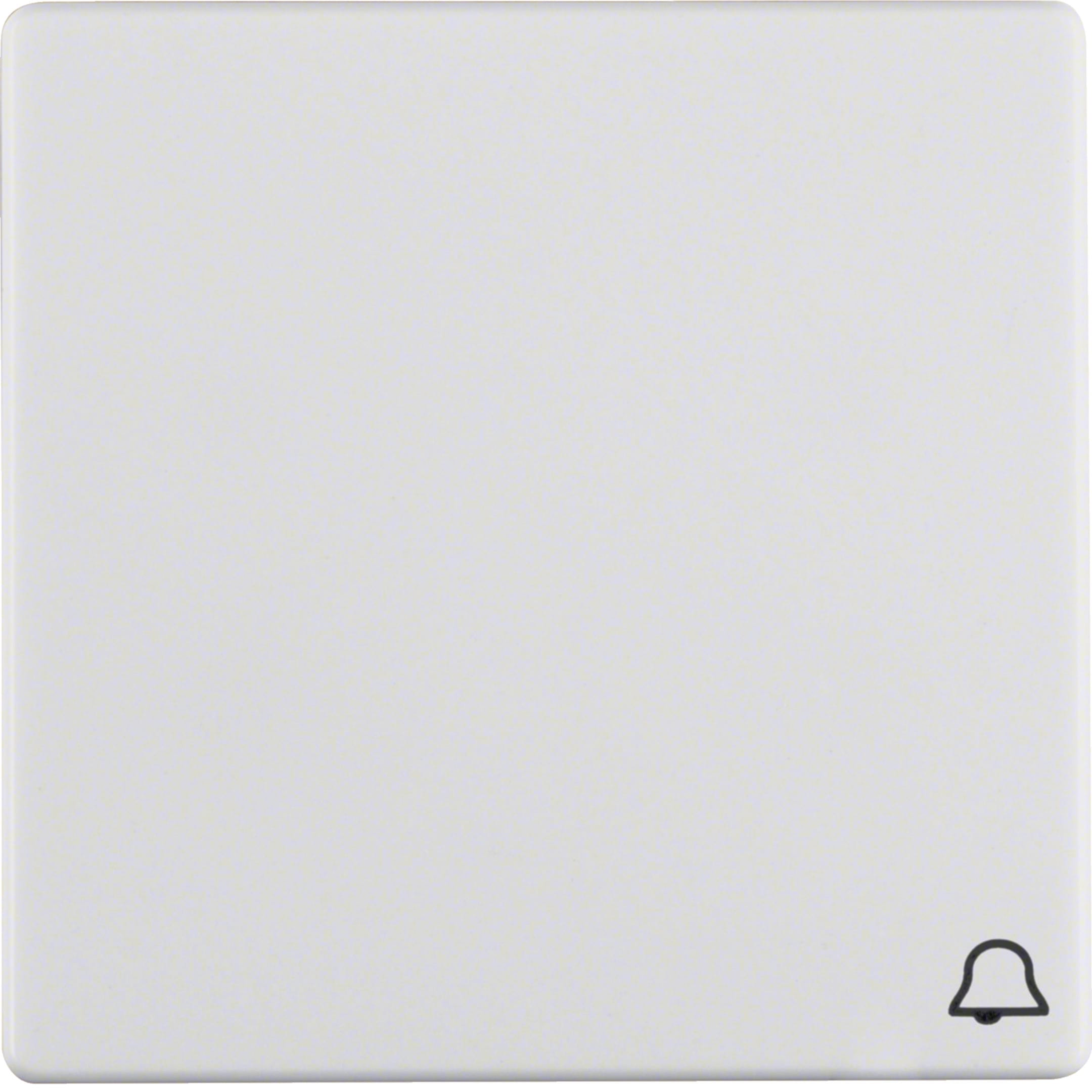 HAGER BOCCHIOTTI - Bilanciere con serigrafia per suoneria Berker Q.1/Q.3 bianco polare velluto