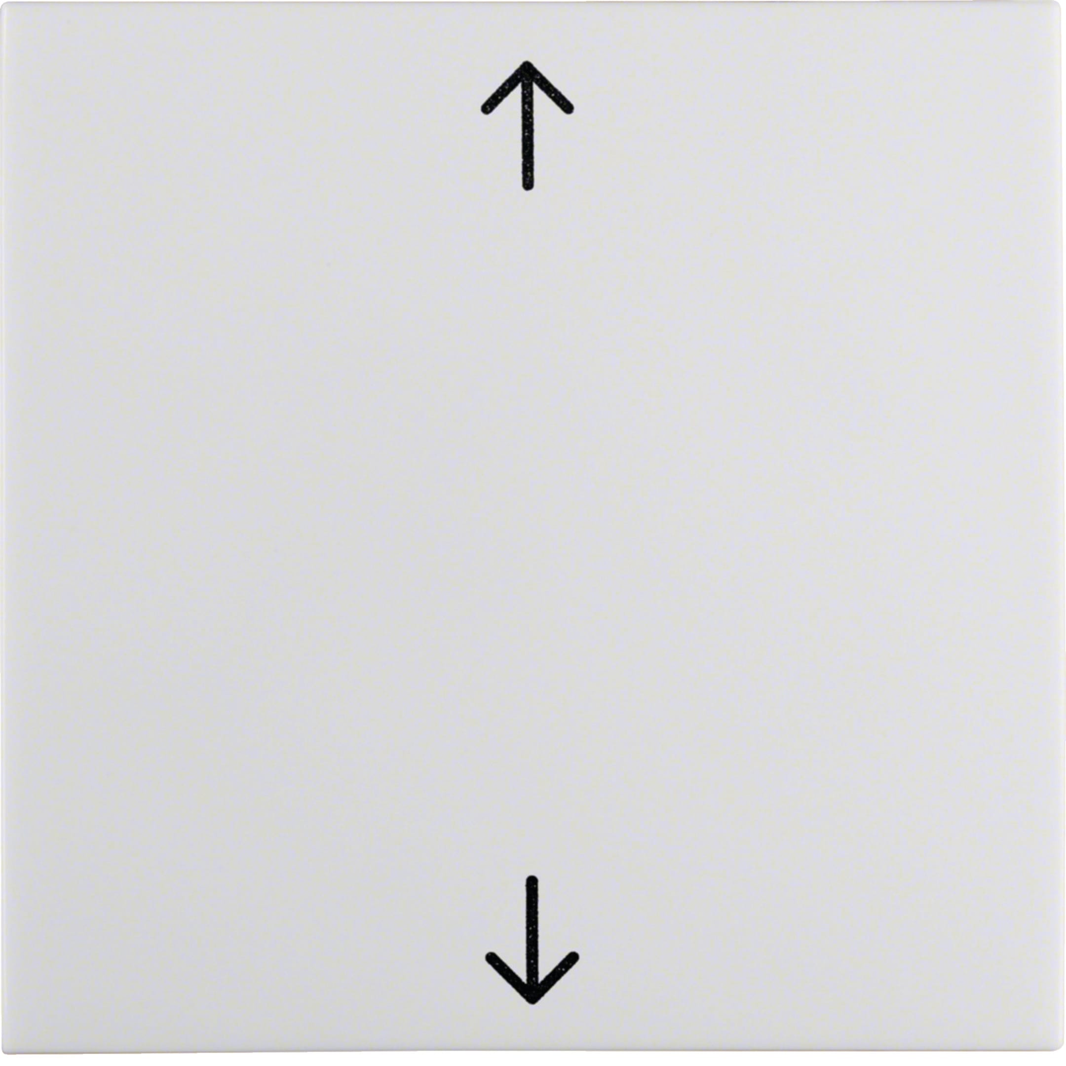 HAGER BOCCHIOTTI - Bilanciere con serigrafia frecce Berker S.1/B.3/B.7 bianco polare lucido