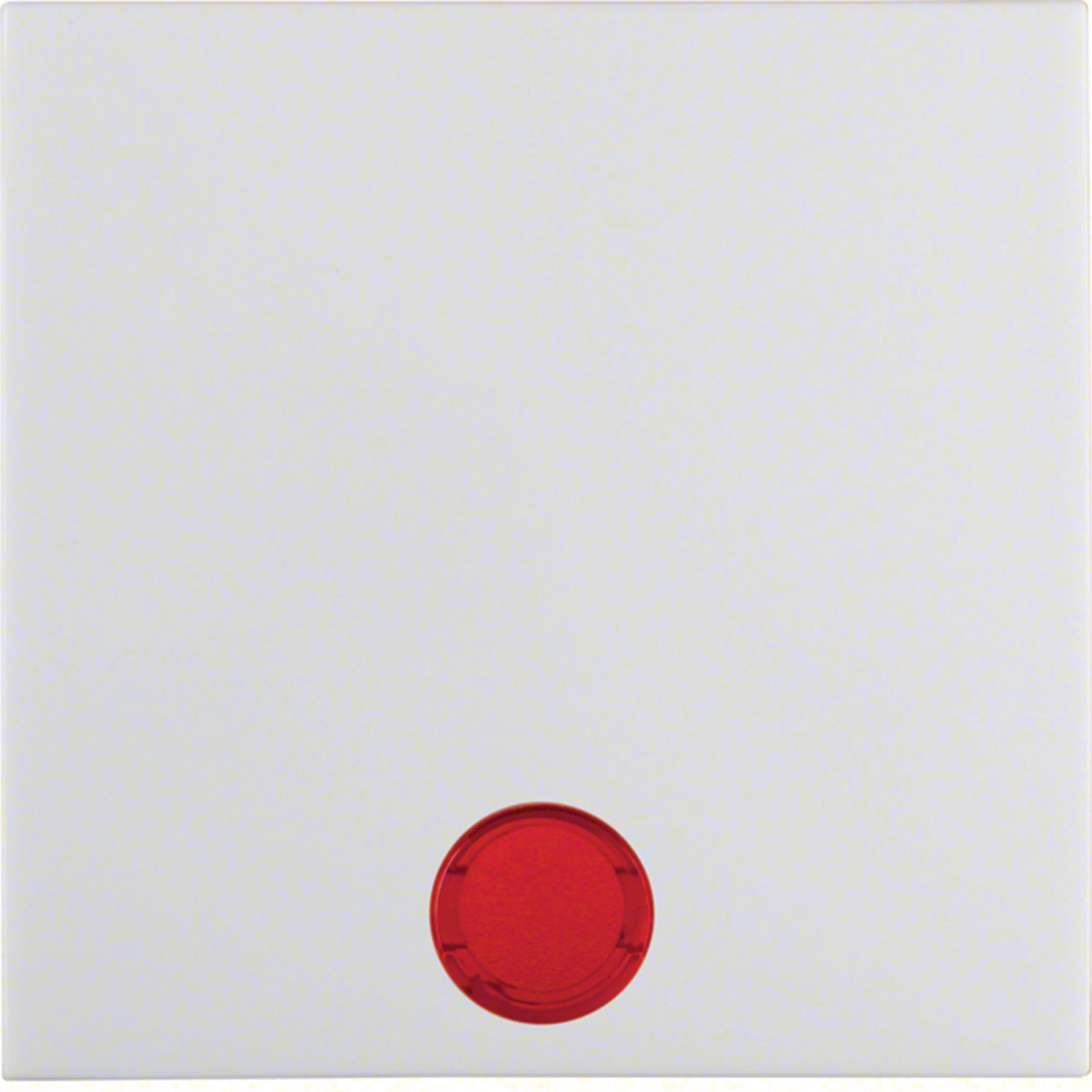 HAGER BOCCHIOTTI - Bilanciere con lente Berker S.1/B.3/B.7 bianco polare lucido
