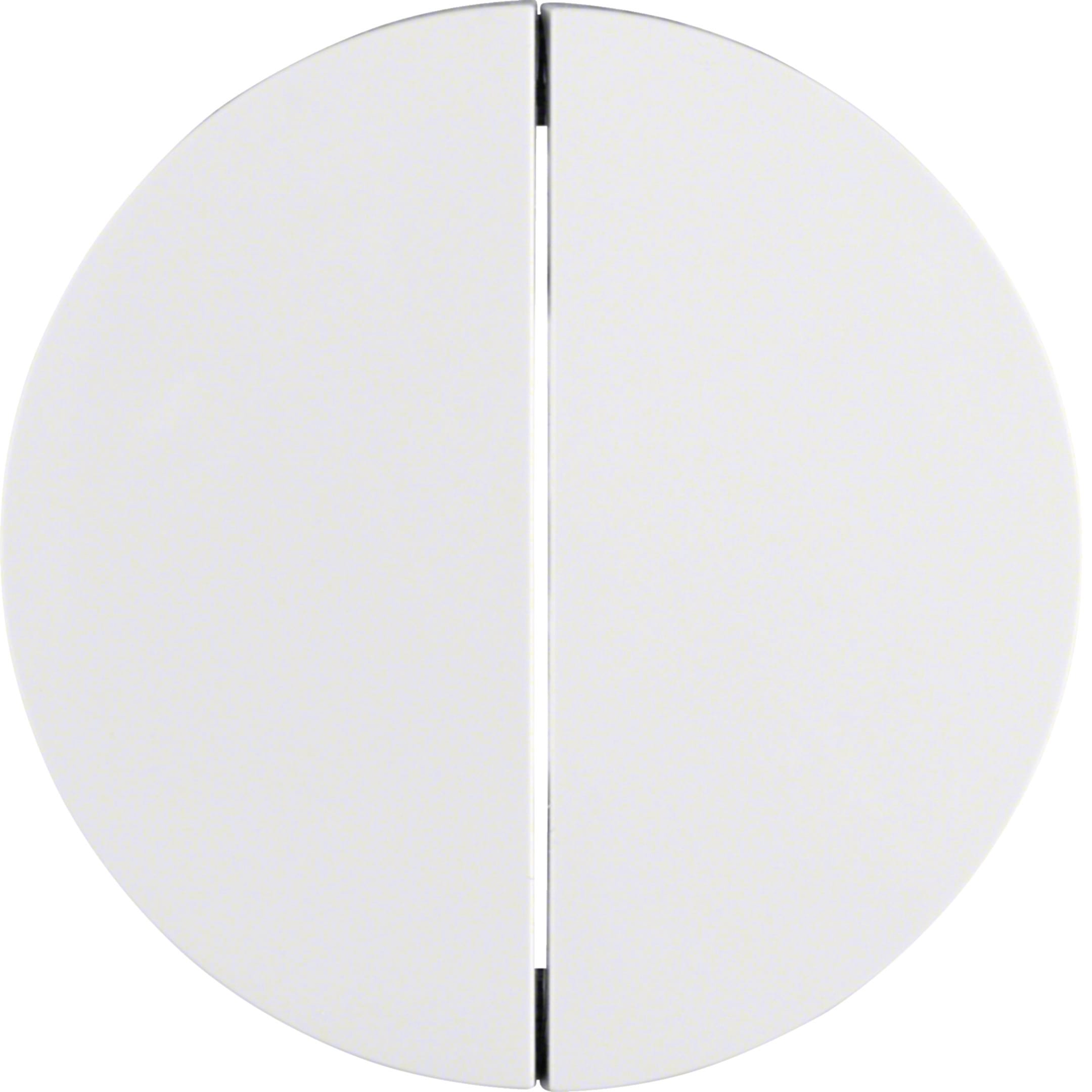 HAGER BOCCHIOTTI - Bilanciere doppio Berker R.1/R.3 bianco polare lucido