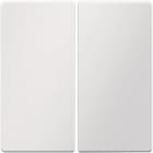HAGER BOCCHIOTTI - Bilanciere doppio Berker Q.1/Q.3 bianco polare velluto