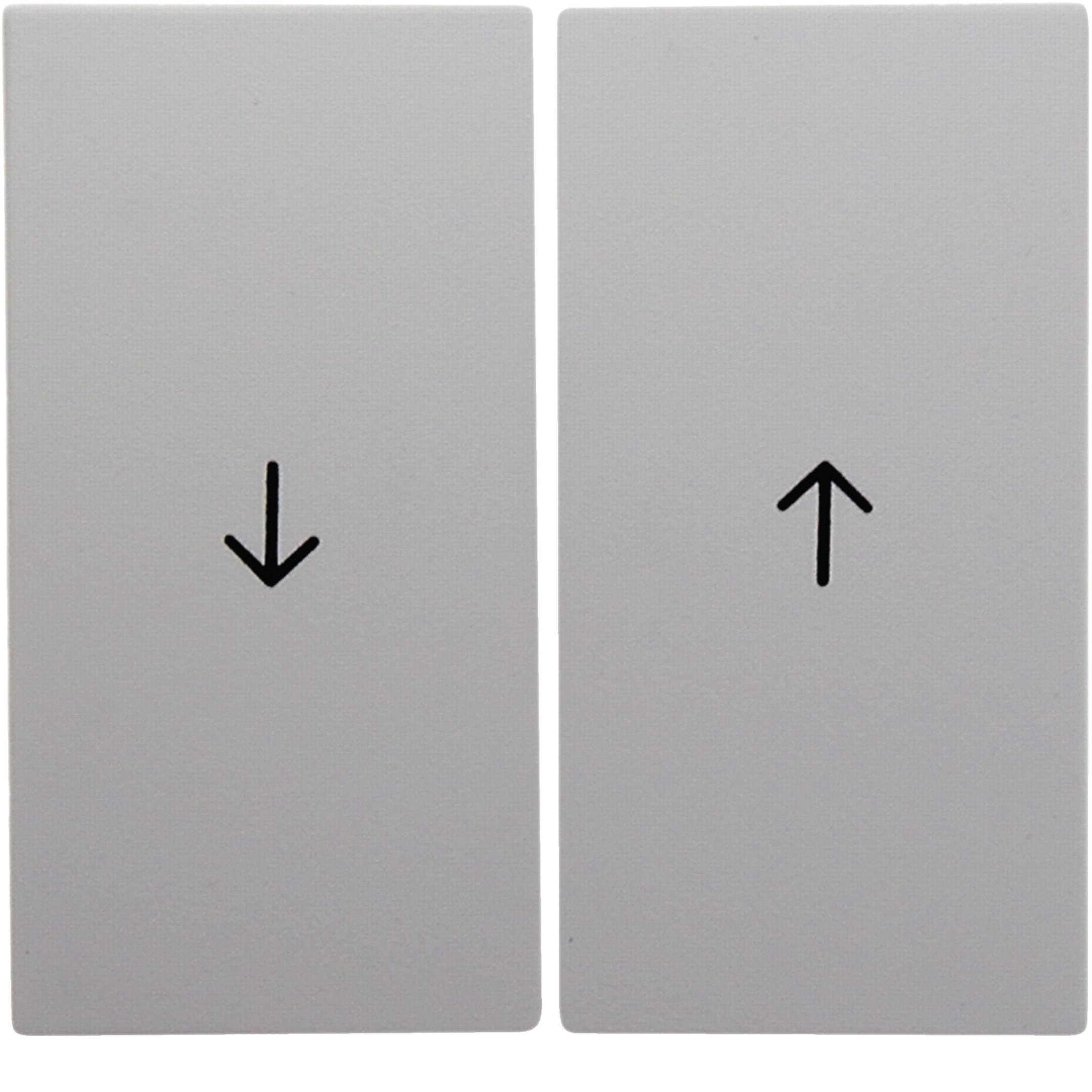HAGER BOCCHIOTTI - Bilanciere doppio con serigrafia freccia Berker S.1/B.3/B.7 bianco polare opaco