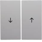 HAGER BOCCHIOTTI - Bilanciere doppio con serigrafia freccia Berker S.1/B.3/B.7 bianco polare opaco
