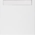 HAGER BOCCHIOTTI - Bilanciere con etichetta Berker S.1/B.3/B.7 bianco polare opaco