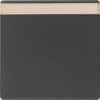 HAGER BOCCHIOTTI - Bilanciere con portaetichetta Berker Q.1/Q.3 antracite velluto, verniciato