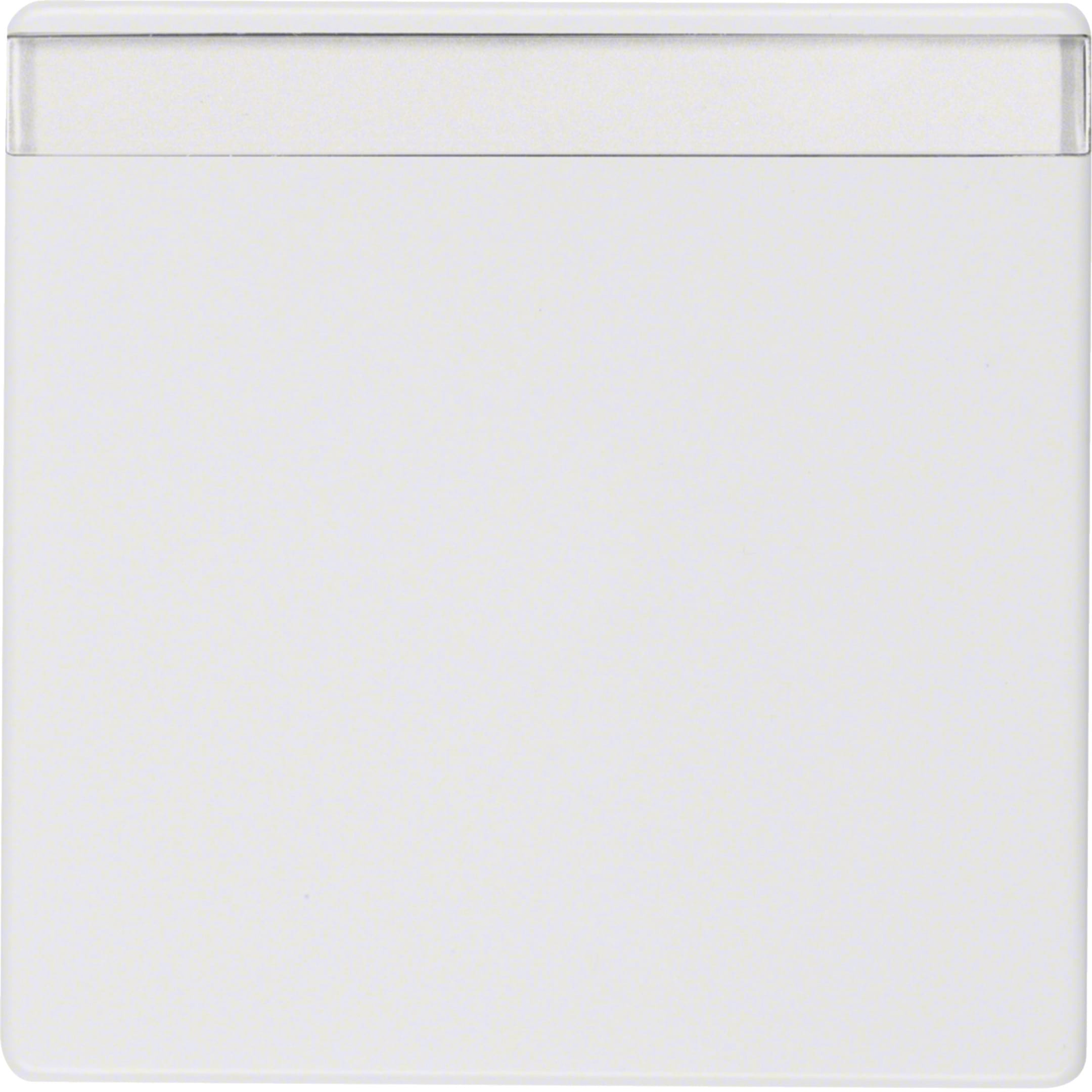HAGER BOCCHIOTTI - Bilanciere con portaetichetta Berker Q.1/Q.3 bianco polare velluto