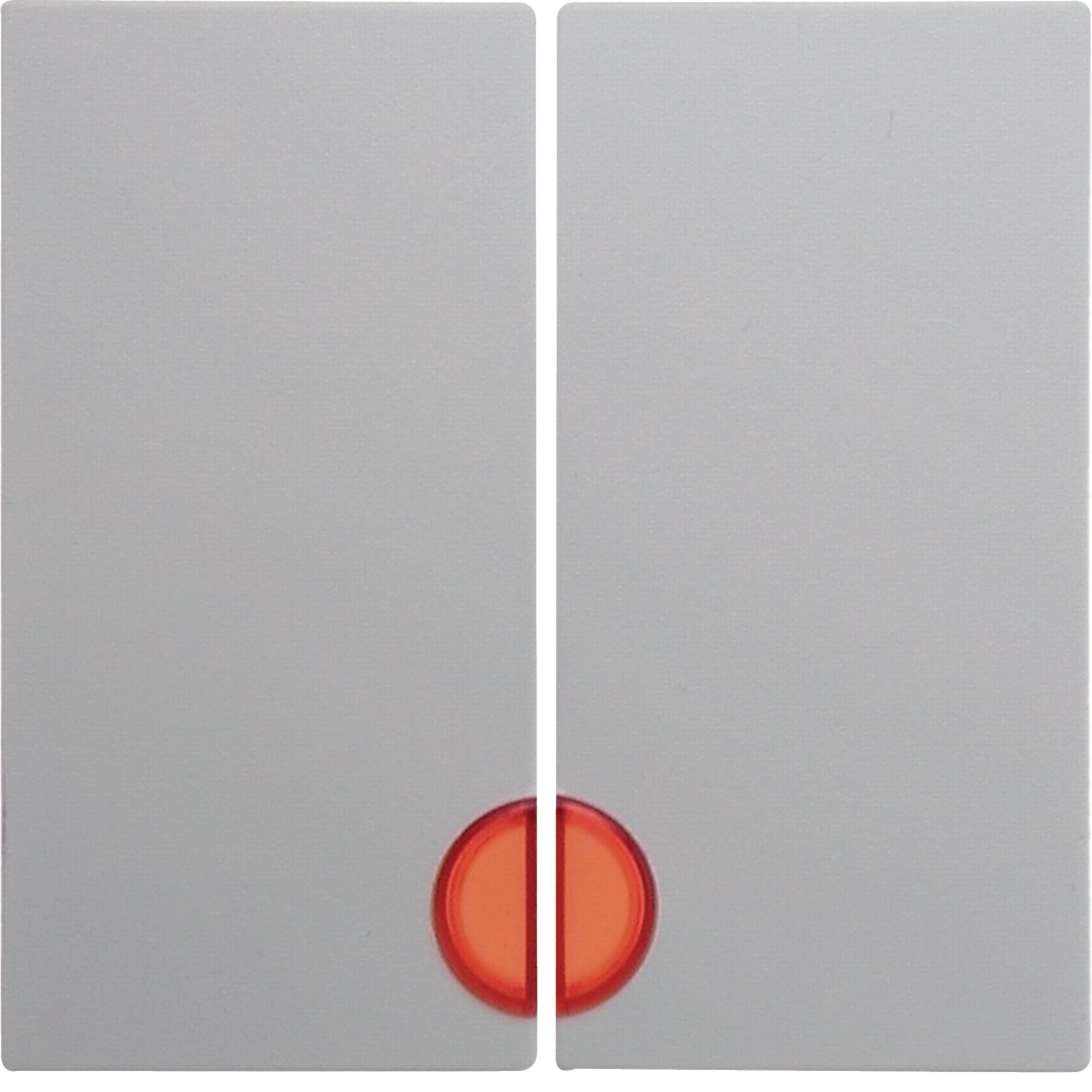 HAGER BOCCHIOTTI - Bilanciere doppio con lente Berker S.1/B.3/B.7?bianco polare opaco