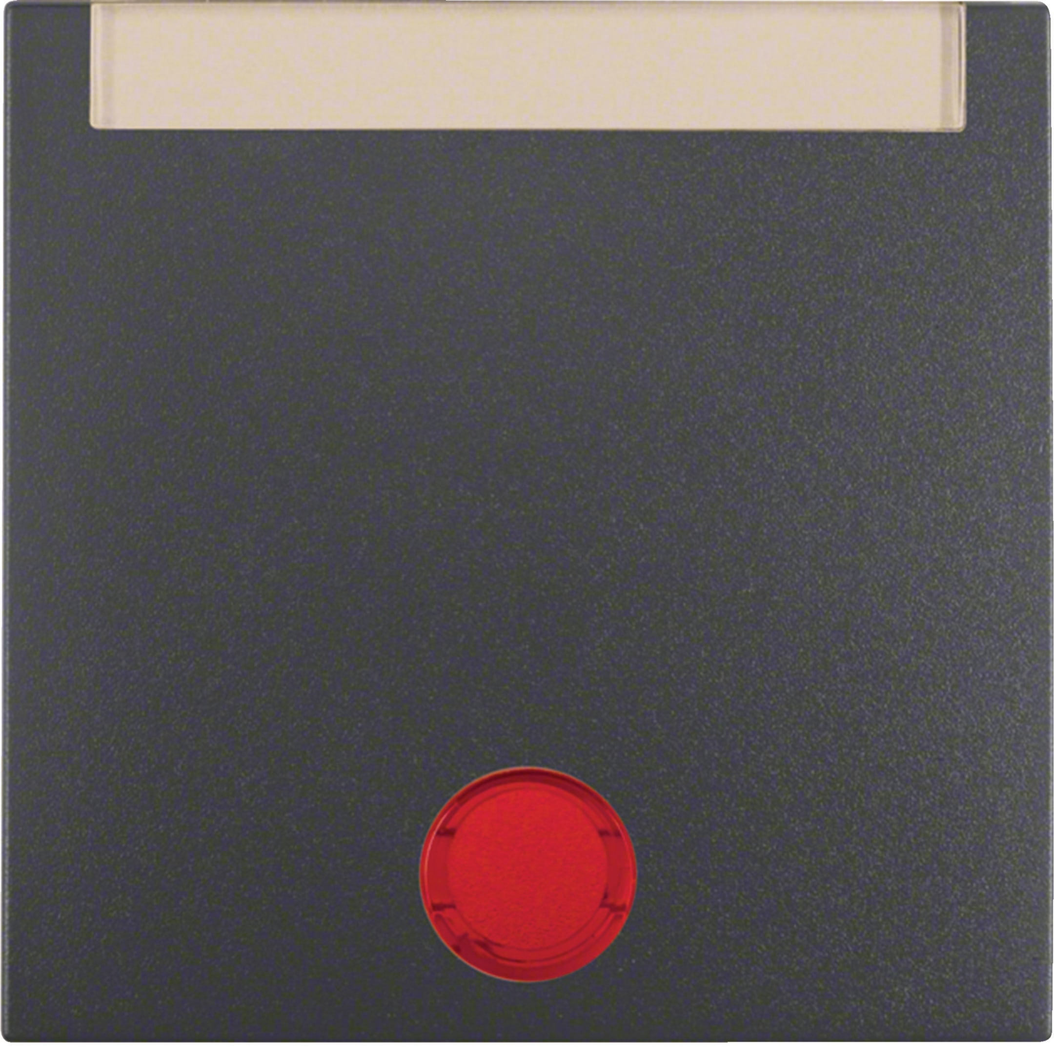 HAGER BOCCHIOTTI - Bilanciere con lente ed etichetta Berker B.3/B.7 antracite opaco
