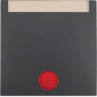 HAGER BOCCHIOTTI - Bilanciere con lente ed etichetta Berker B.3/B.7 antracite opaco