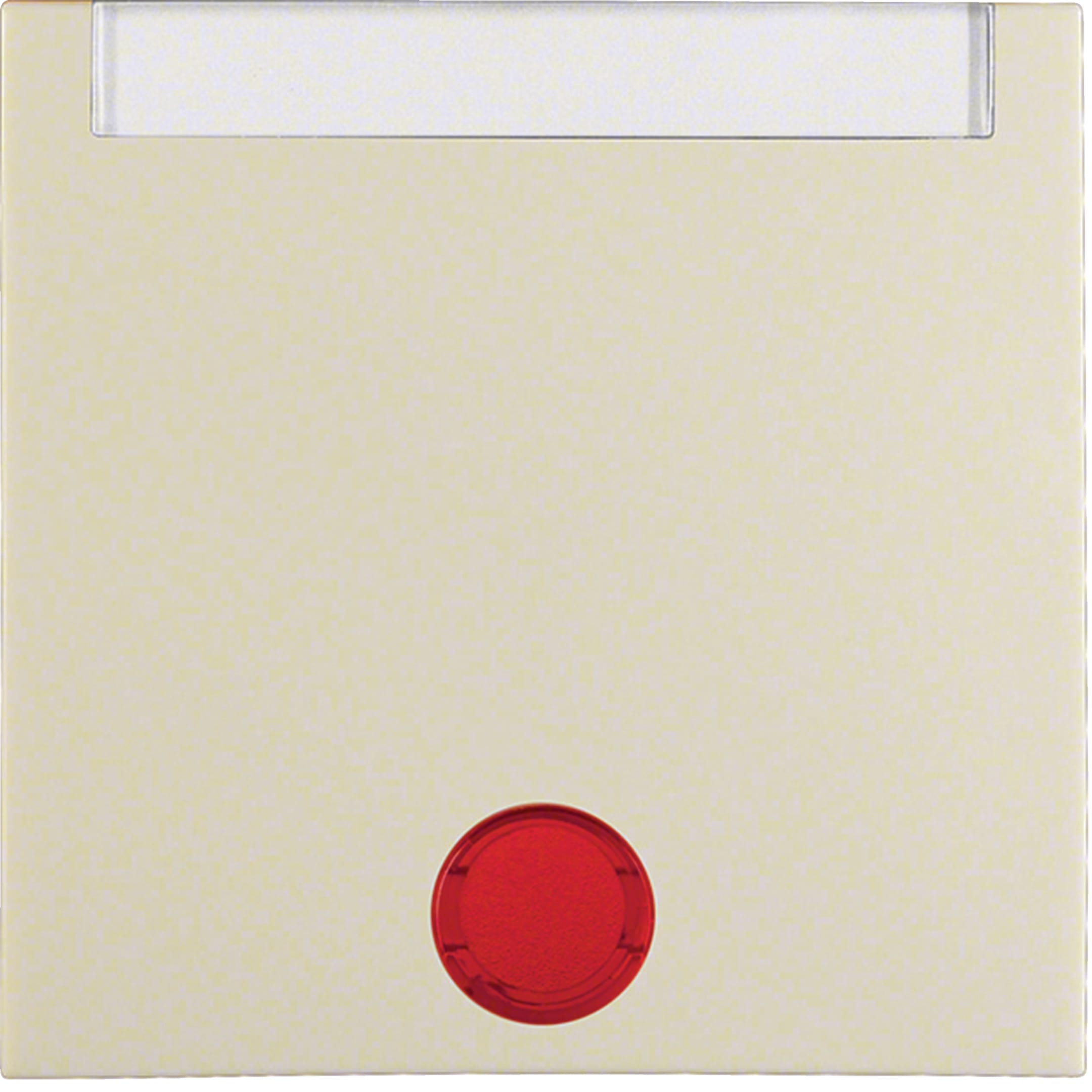 HAGER BOCCHIOTTI - Bilanciere con lente ed etichetta Berker S.1 bianco lucido