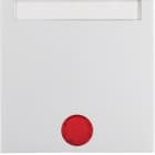 HAGER BOCCHIOTTI - Bilanciere con lente ed etichetta Berker S.1/B.3/B.7 bianco polare lucido