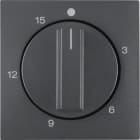 HAGER BOCCHIOTTI - Pezzo centrale per timer meccanico 15 min Berker B.3/B.7 antracite opaco
