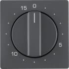 HAGER BOCCHIOTTI - Pezzo centrale per timer meccanico Berker Q.1/Q.3 antracite velluto, verniciato