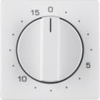 HAGER BOCCHIOTTI - Pezzo centrale per timer meccanico Berker Q.1/Q.3 bianco polare velluto
