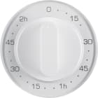 HAGER BOCCHIOTTI - Pezzo centrale x timer meccanico 120 minuti Berker R.1/R.3 bianco polare lucido