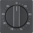 HAGER BOCCHIOTTI - Pezzo centrale per timer meccanico Berker Q.1/Q.3 antracite velluto, verniciato