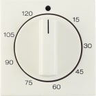 HAGER BOCCHIOTTI - Pezzo centrale per timer meccanico 120 min Berker S.1 bianco lucido