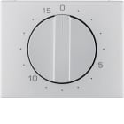HAGER BOCCHIOTTI - Pezzo c.le  x timer meccanico 15  minuti Berker K.5 alu, alluminio anodizzato