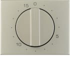 HAGER BOCCHIOTTI - Pezzo centrale per timer meccanico 15 minuti K.5 acciaio inox, metallo opaco