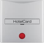 HAGER BOCCHIOTTI - Pezzo centrale con serigrafia per pulsante Hotel Card B.7 alu opaco, verniciato