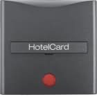 HAGER BOCCHIOTTI - Pezzo c.le con serigrafia x pulsante Hotel Card Berker B.3/B.7 antracite opaco