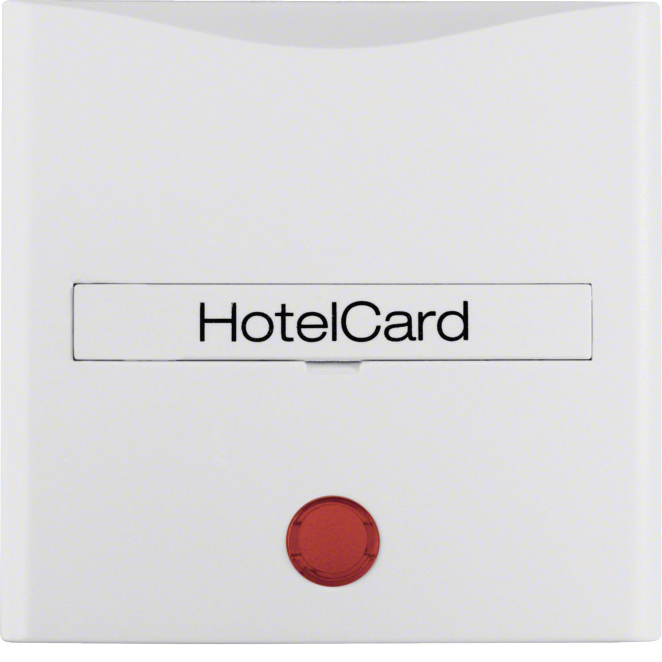 HAGER BOCCHIOTTI - Pezzo c.le con stampa x Puls. Hotel Card Serie S.1/B.3/B.7 bianco polare opaco