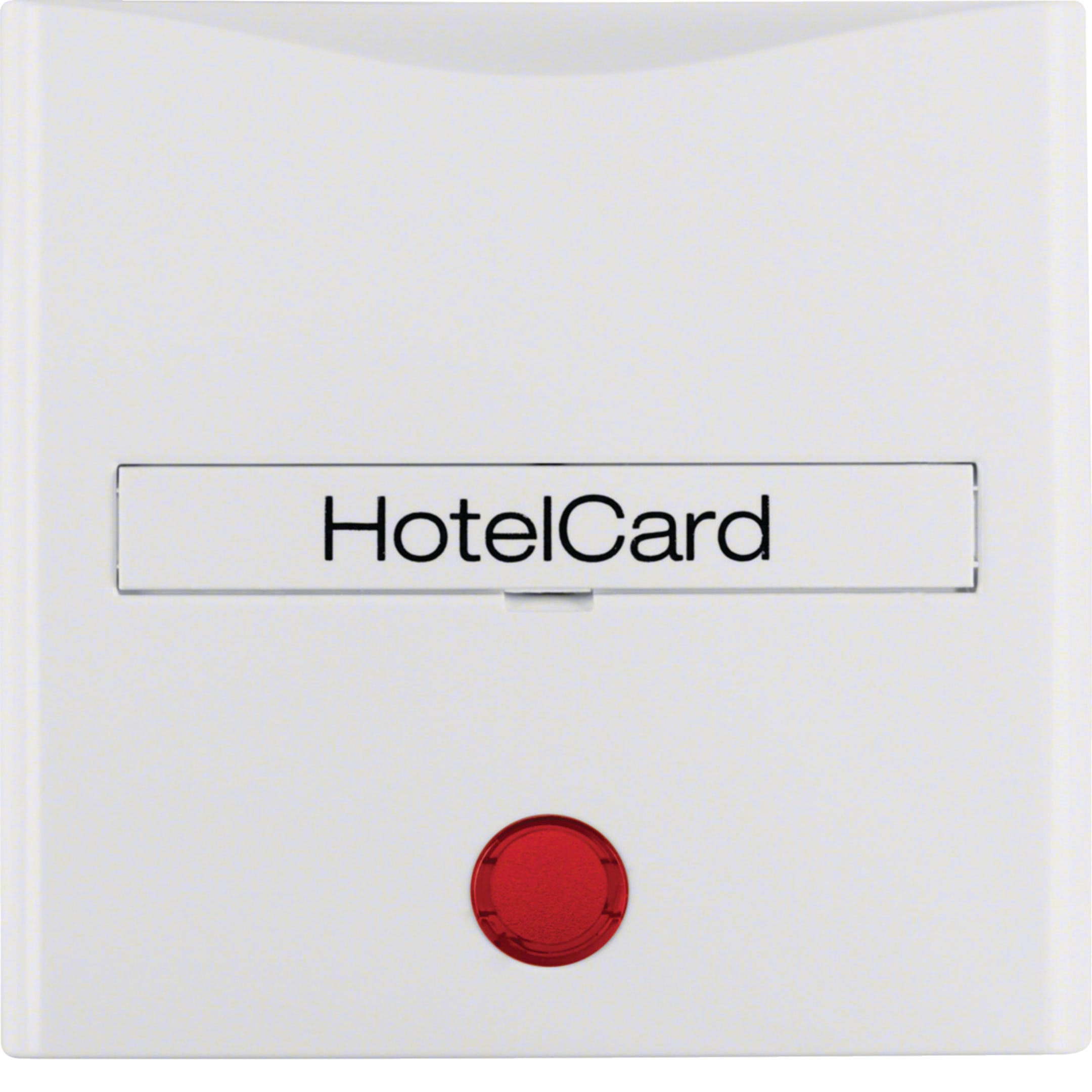 HAGER BOCCHIOTTI - Pezzo c.le con stampa x Puls. Hotel Card Serie S.1/B.3/B.7 bianco polare lucido